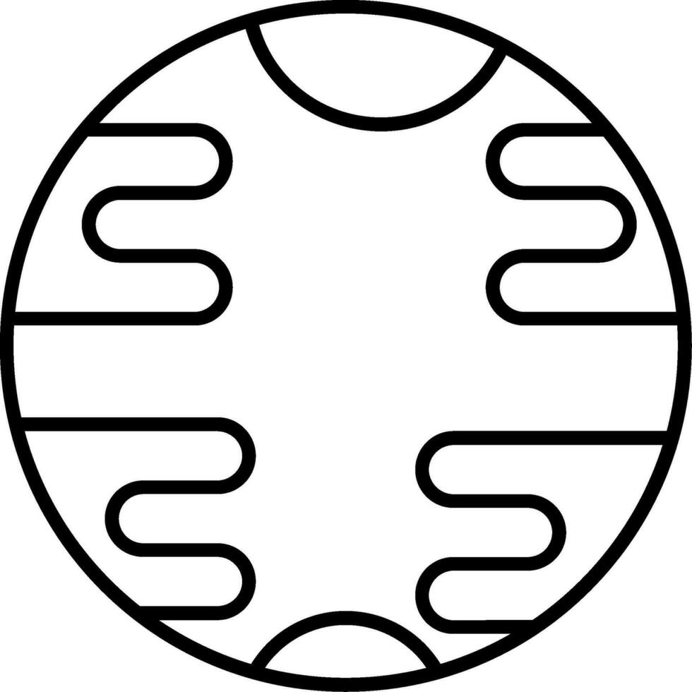 Uran-Linie-Symbol vektor