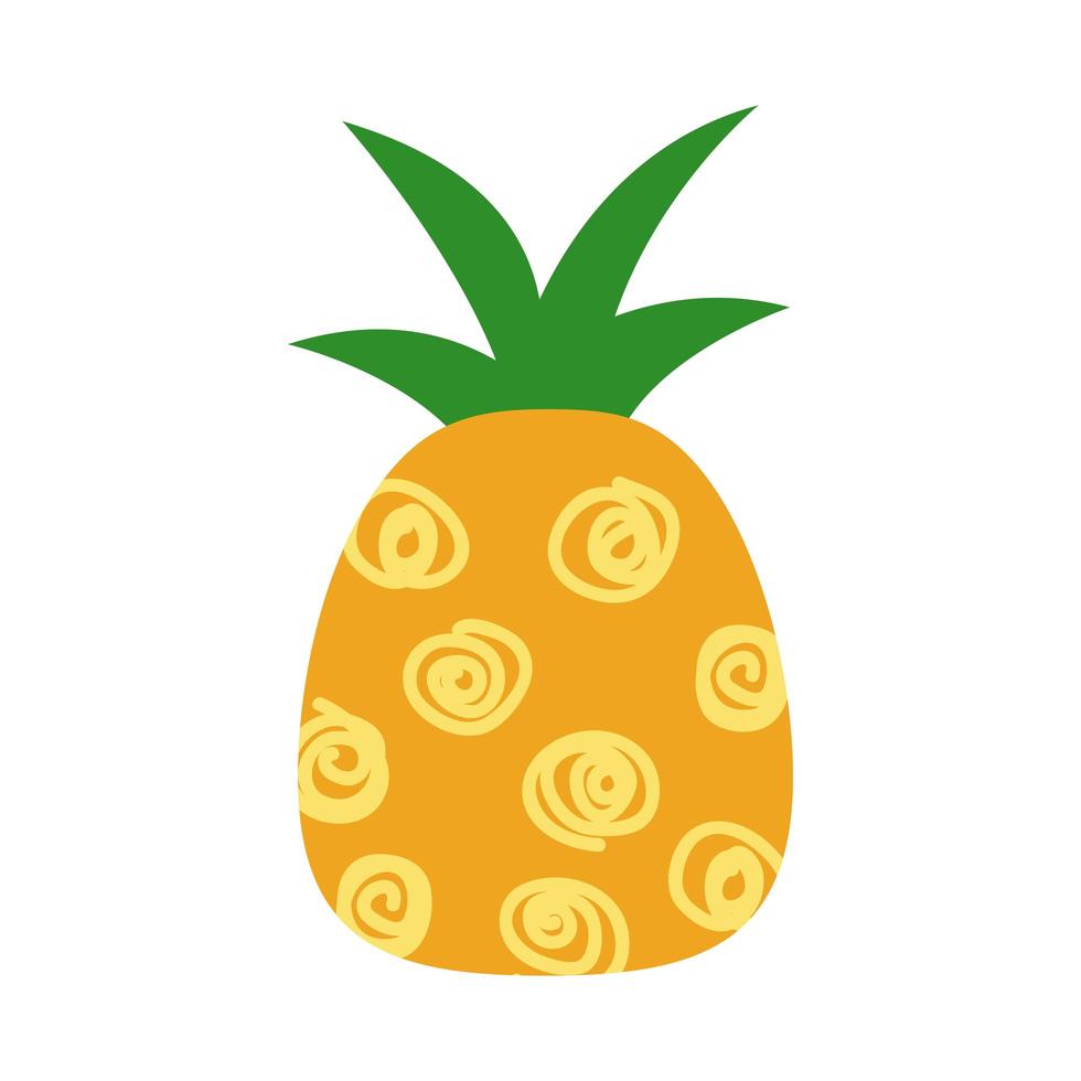 Ananas mit Spiralen vektor