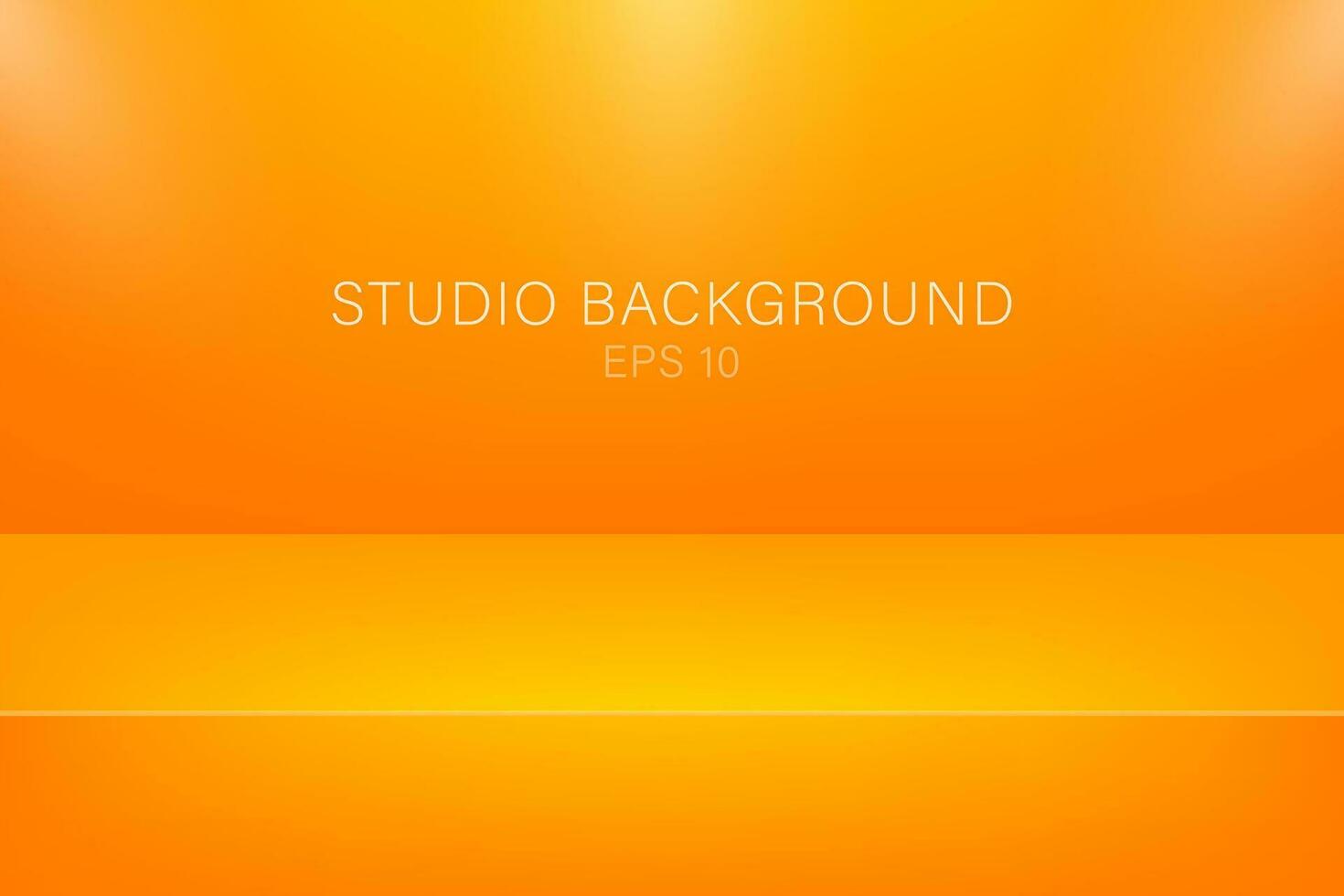 modern Studio Hintergrund, großartig Design zum irgendein Zwecke. Vektor Orange abstrakt Hintergrund. 3d Vektor Illustration.