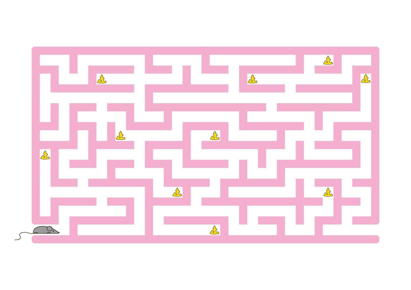 lustiges Labyrinth. Spiel für Kinder. Puzzle für Kinder. Cartoon-Stil. Labyrinth Rätsel. Farbe-Vektor-Illustration. den richtigen Weg finden. die Entwicklung des logischen und räumlichen Denkens. vektor