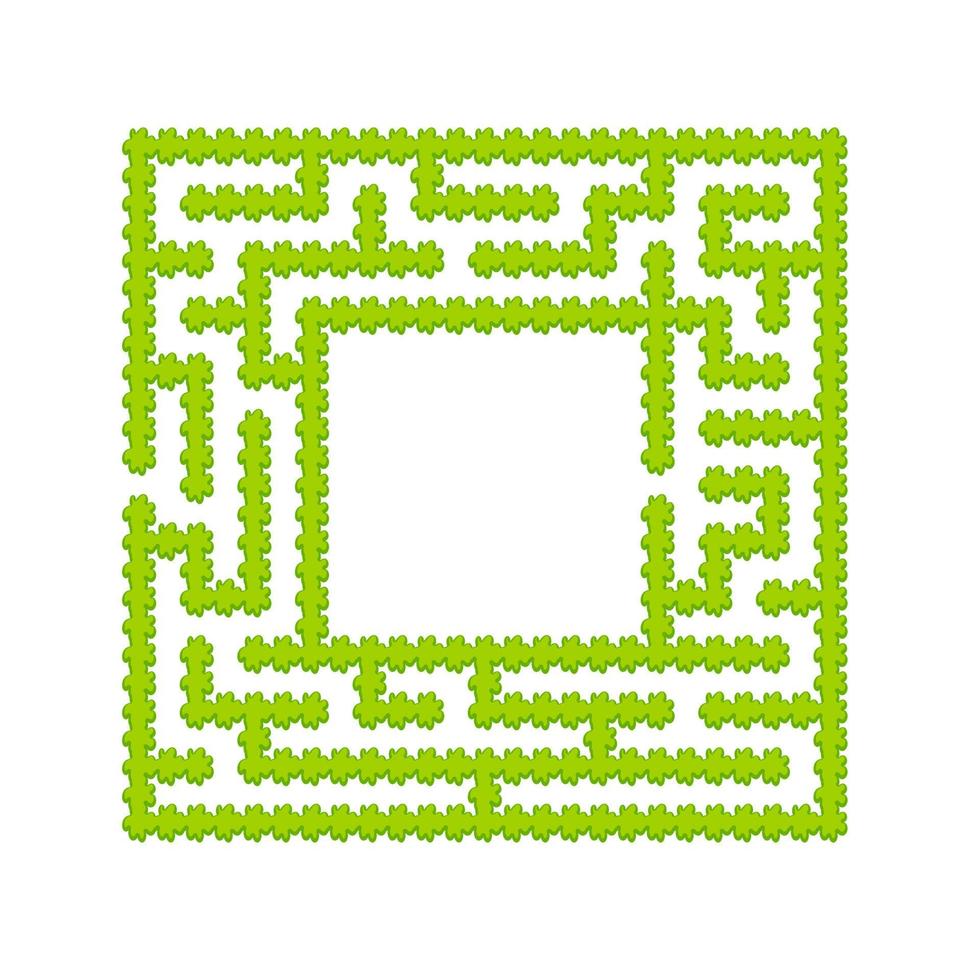 abstraktes Labyrinth. Spiel für Kinder. Puzzle für Kinder. Labyrinth Rätsel. den richtigen Weg finden. Farbe-Vektor-Illustration. vektor