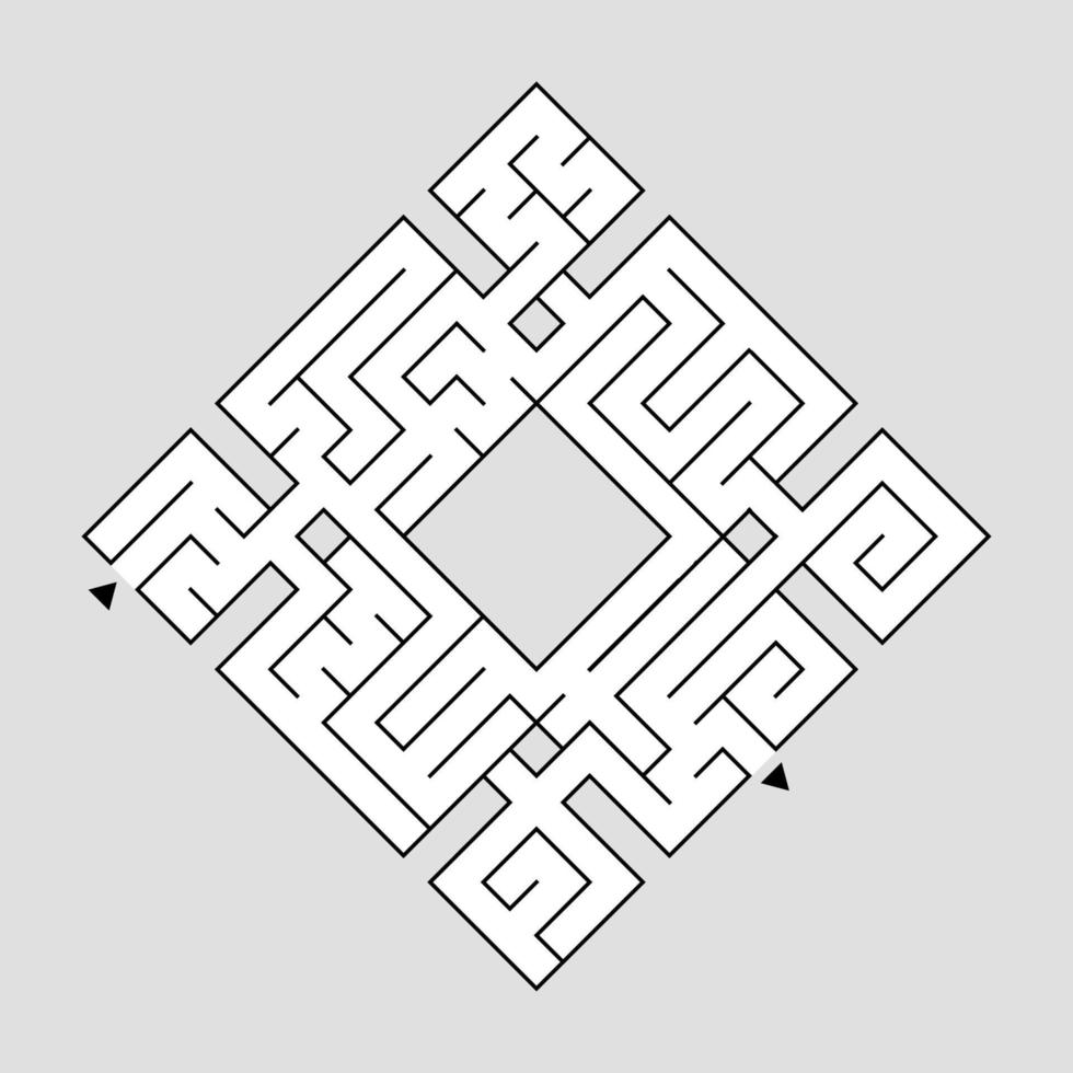 abstraktes Labyrinth. Lernspiel für Kinder. Puzzle für Kinder. Labyrinth Rätsel. den richtigen Weg finden. Vektor-Illustration. vektor