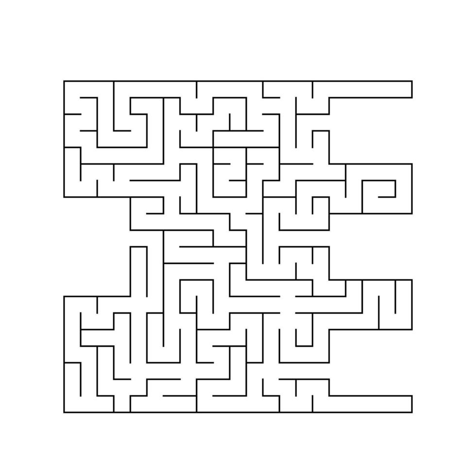 abstraktes Labyrinth. Lernspiel für Kinder. Puzzle für Kinder. Labyrinth Rätsel. den richtigen Weg finden. Vektor-Illustration. vektor