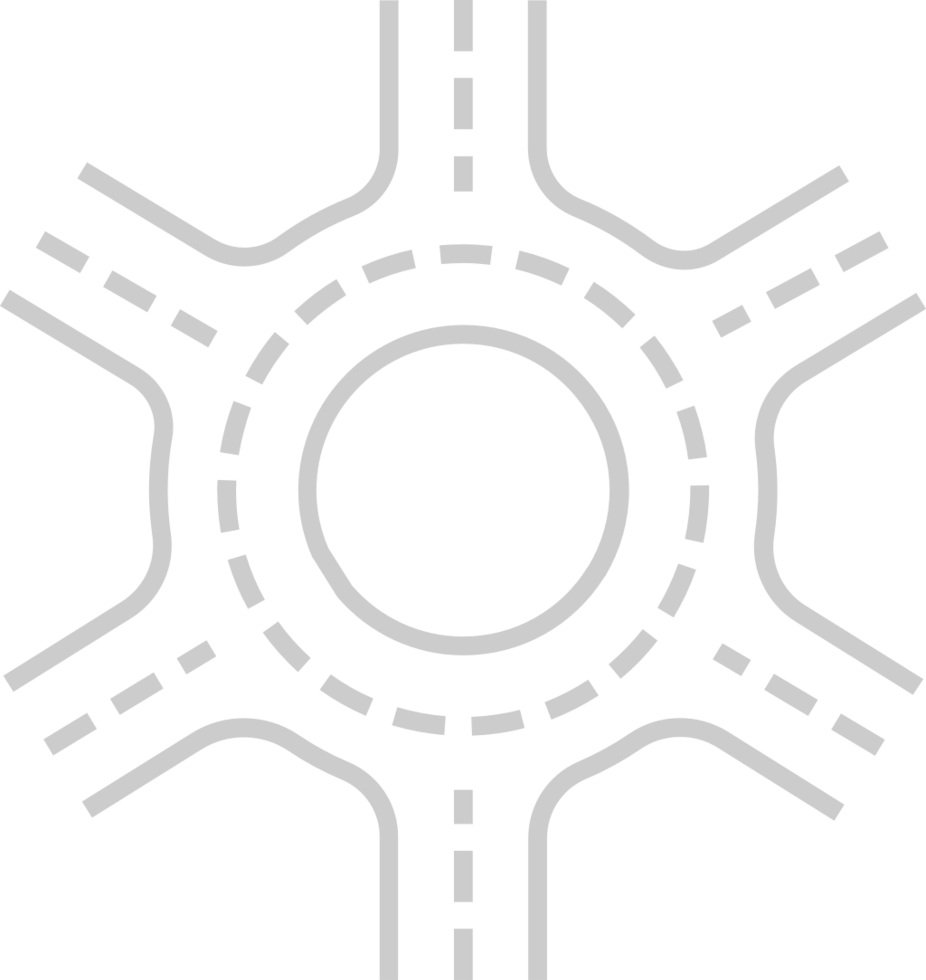 Kreisverkehr Straßenkarte vektor