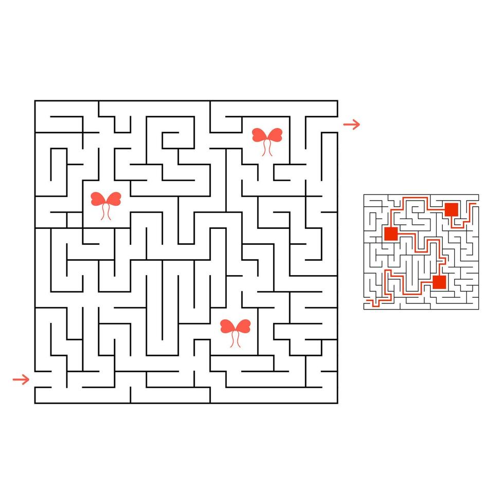lustiges Labyrinth. Spiel für Kinder. Puzzle für Kinder. Cartoon-Stil. Labyrinth Rätsel. Farbe-Vektor-Illustration. den richtigen Weg finden. die Entwicklung des logischen und räumlichen Denkens. vektor