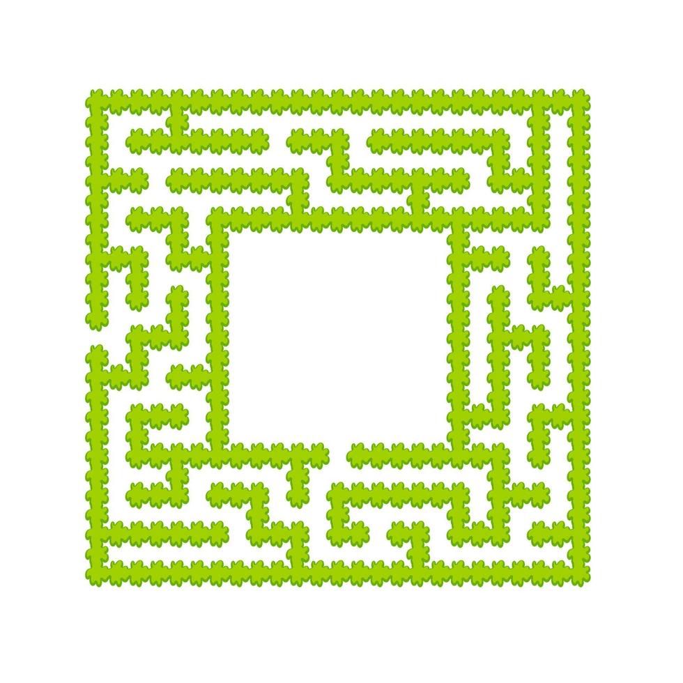 abstraktes Labyrinth. Spiel für Kinder. Puzzle für Kinder. Labyrinth Rätsel. den richtigen Weg finden. Farbe-Vektor-Illustration. vektor