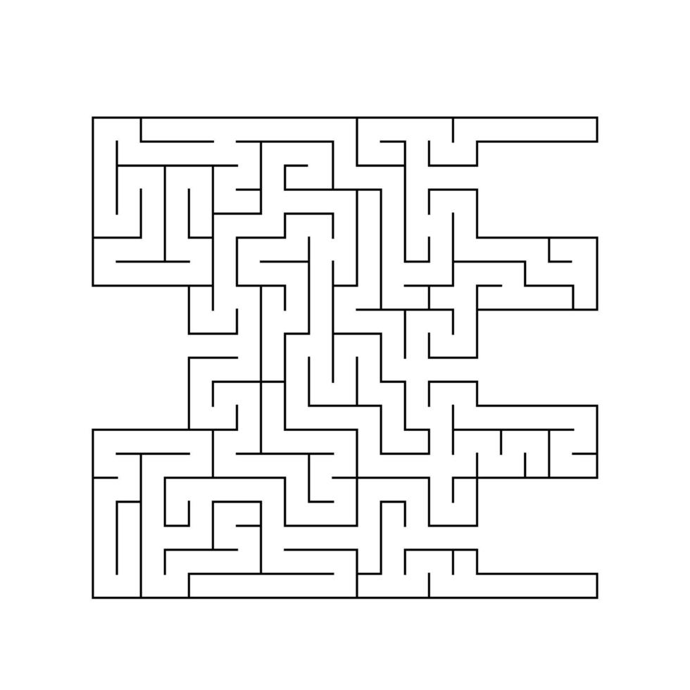 abstraktes Labyrinth. Lernspiel für Kinder. Puzzle für Kinder. Labyrinth Rätsel. den richtigen Weg finden. Vektor-Illustration. vektor
