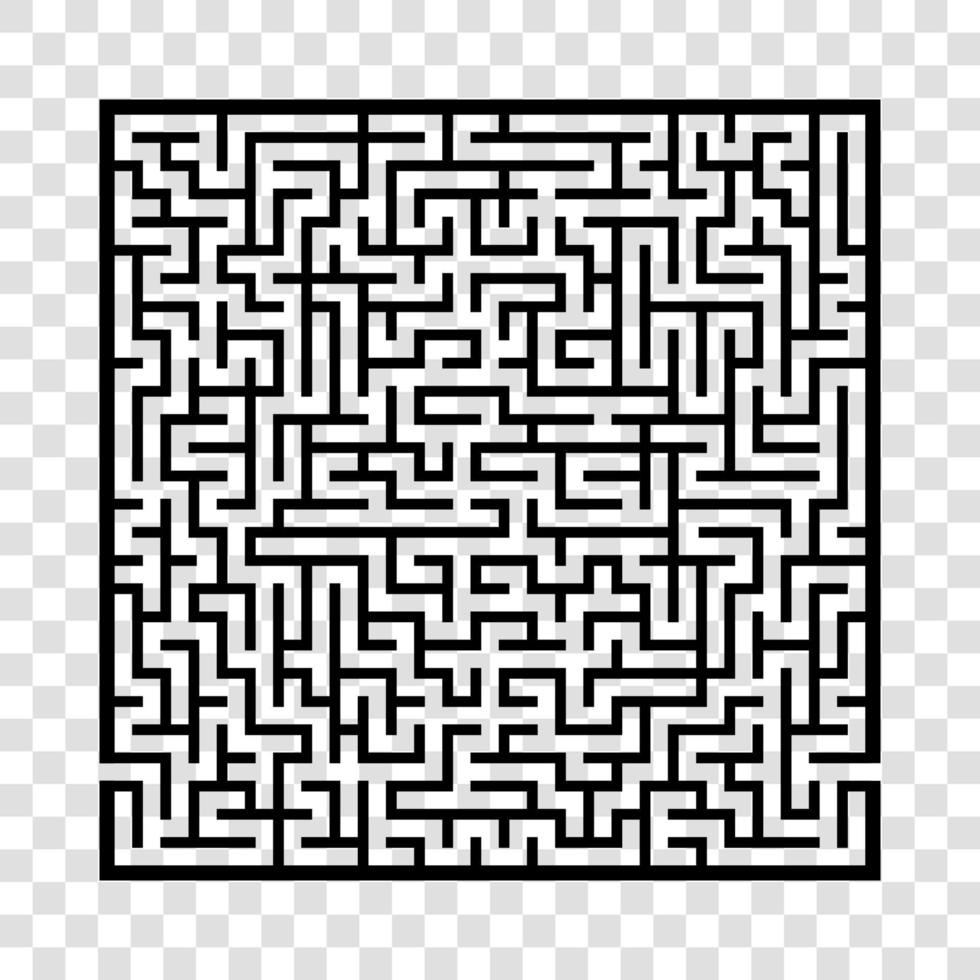 svår stor labyrint. spel för barn och vuxna. pussel för barn. labyrint gåta. hitta rätt väg. platt vektor illustration.
