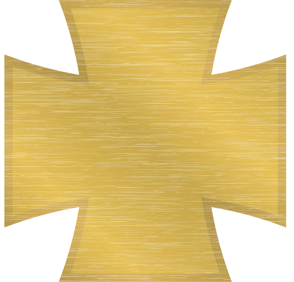 Gold Malteserkreuz vektor