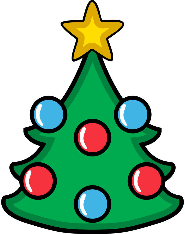 Weihnachtsdekoration Baum vektor