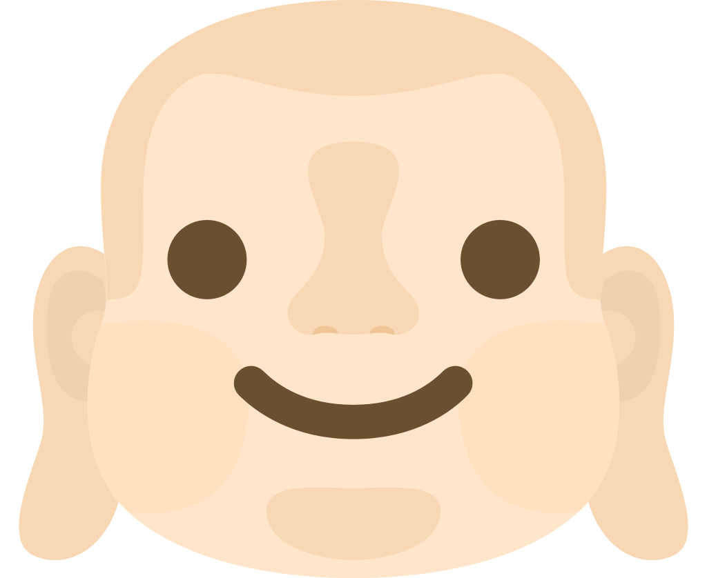 Emoji Buddha Gesicht Lächeln vektor