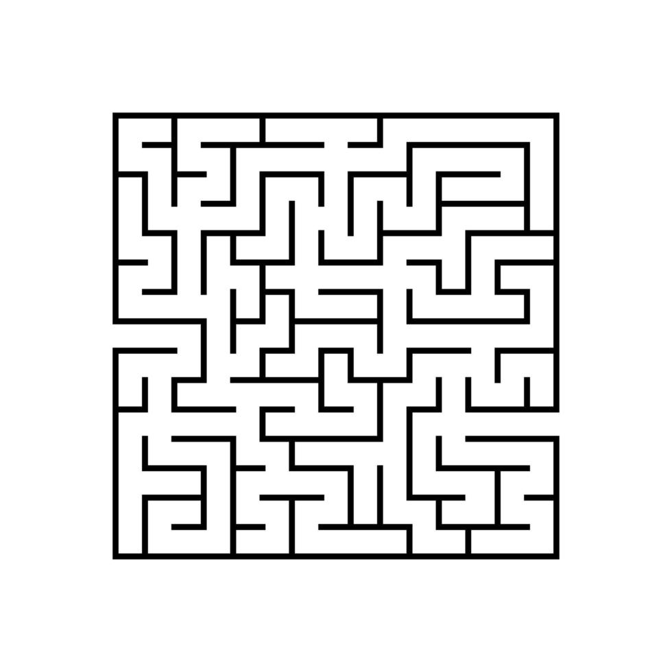 abstraktes Labyrinth. Lernspiel für Kinder. Puzzle für Kinder. Labyrinth Rätsel. den richtigen Weg finden. Vektor-Illustration. vektor