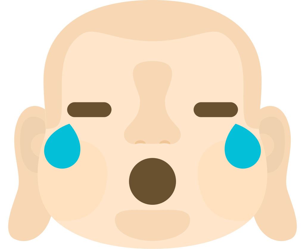 Emoji Buddha Gesicht weinen vektor