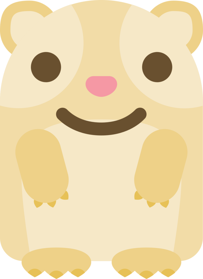 emoji marsvin leende vektor