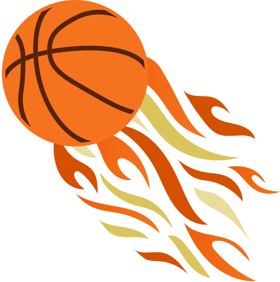 Basketball in Flammen vektor