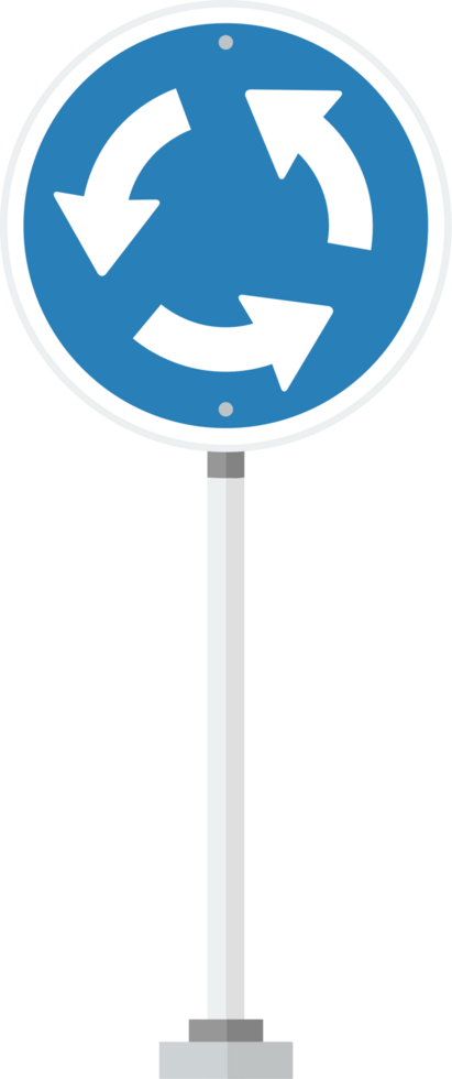 Kreisverkehr Straßenschild vektor