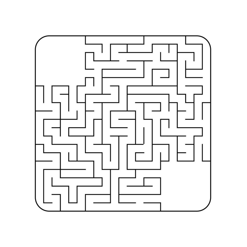 abstraktes Labyrinth. Spiel für Kinder. Puzzle für Kinder. Labyrinth Rätsel. Vektor-Illustration. vektor