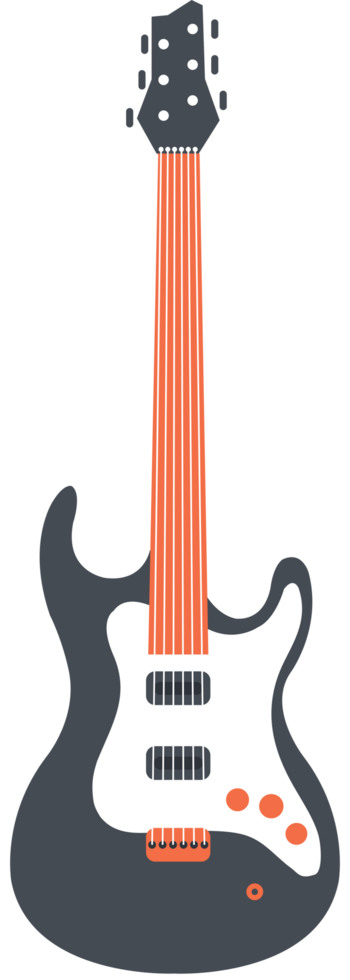 Musikausrüstung E-Gitarre vektor