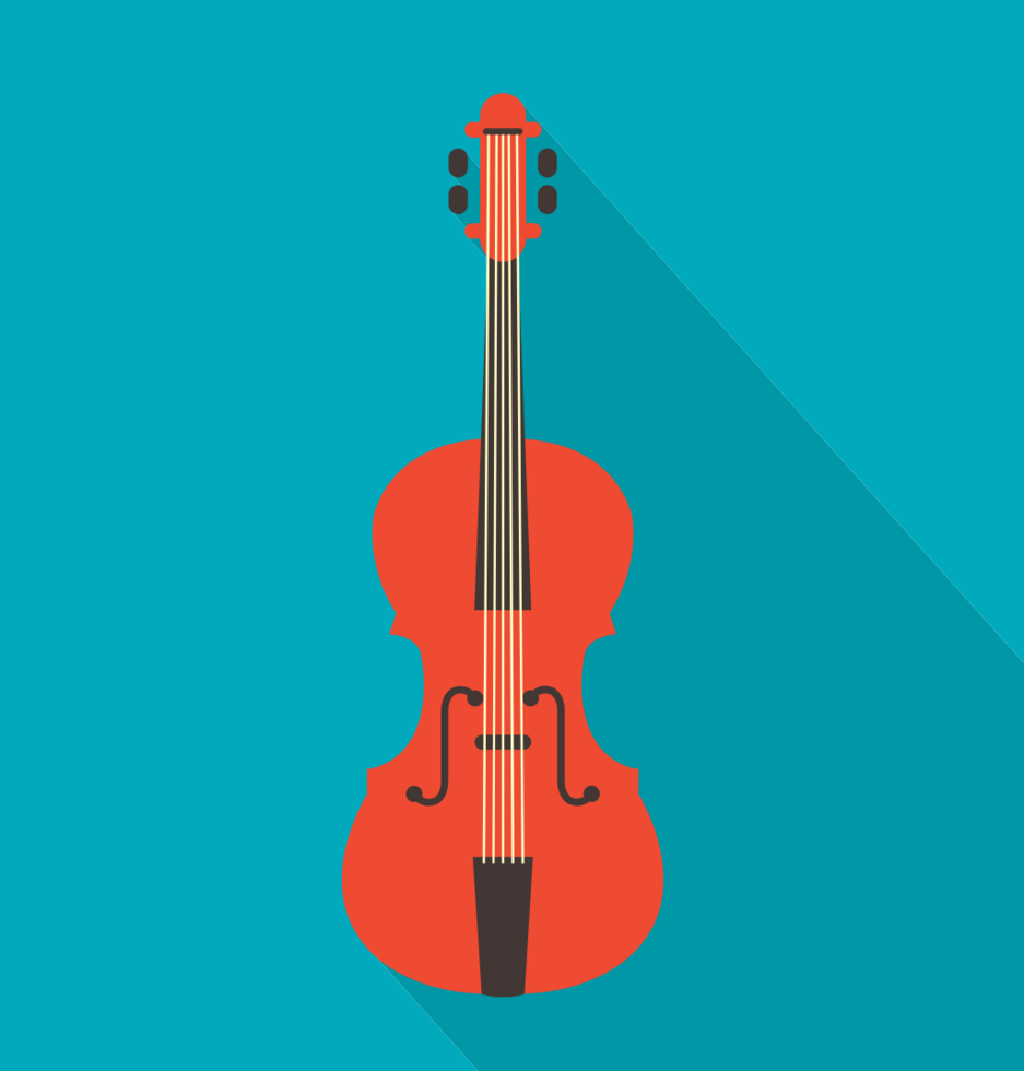 musikinstrument fiol vektor