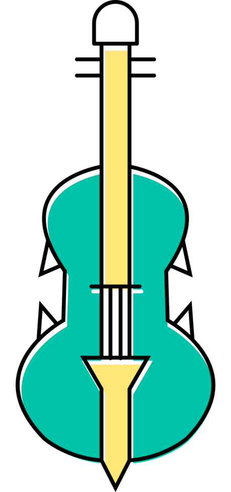 musikinstrument fiol vektor