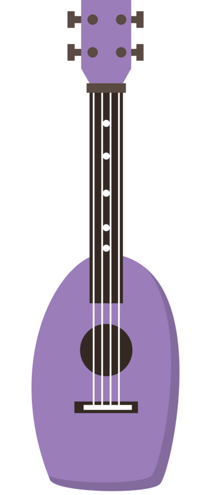 färgglada ukulele vektor