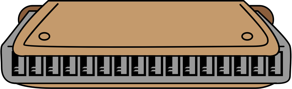 Musikinstrument Mundharmonika vektor