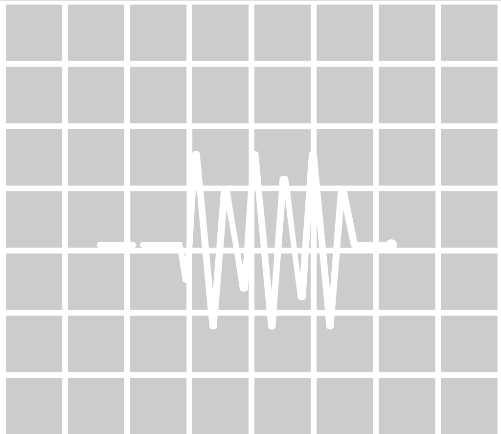 Herzschlag mit Gitter vektor