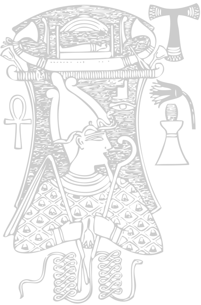Ägypten Symbol skizzieren vektor