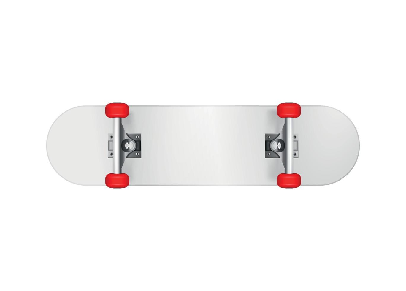 weiße Skateboard-Bodenzusammensetzung vektor