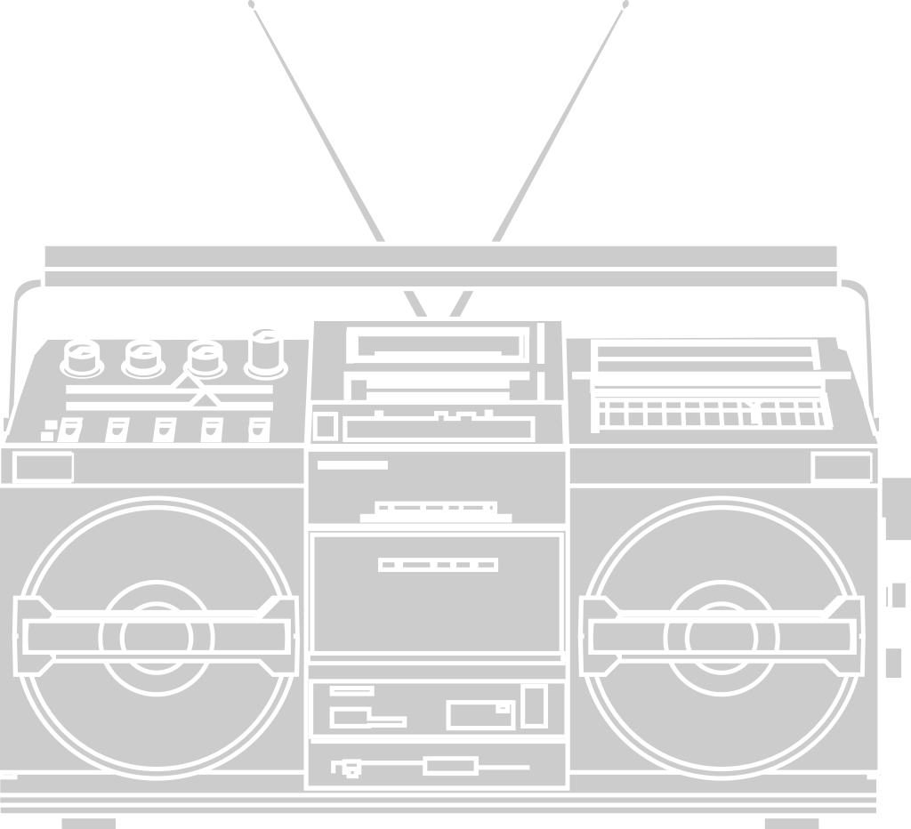 Radio 80er Jahre vektor