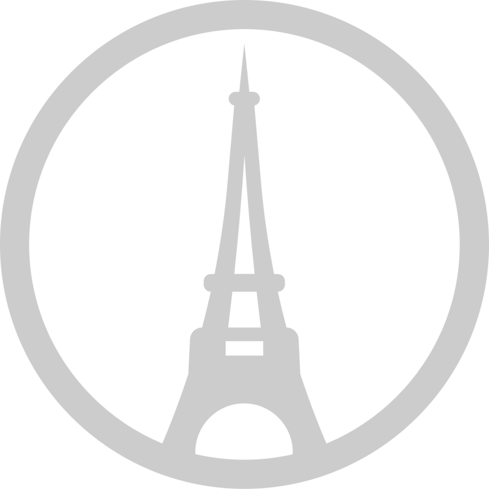 Paris Eiffel Turm einfach Symbol vektor