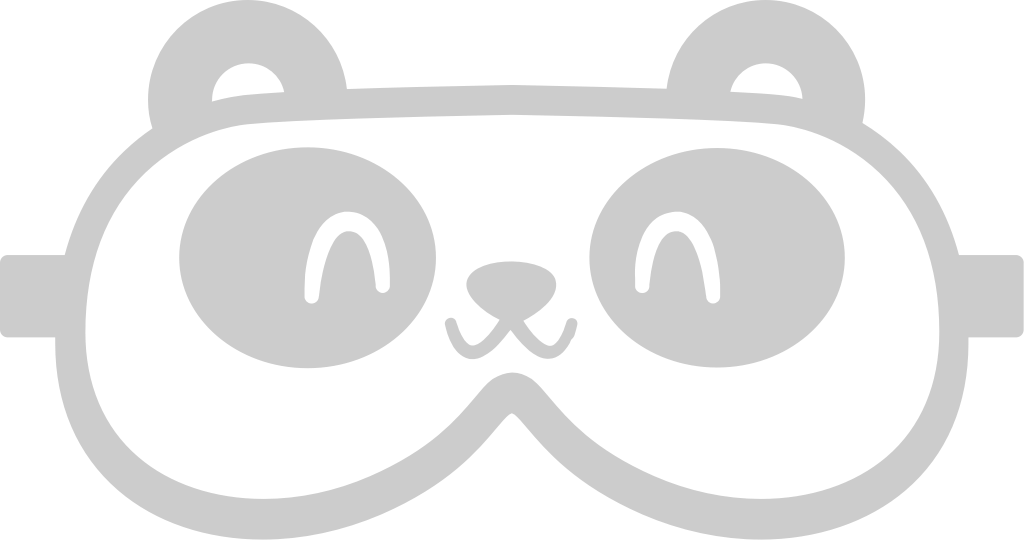 Panda Augenmaske vektor