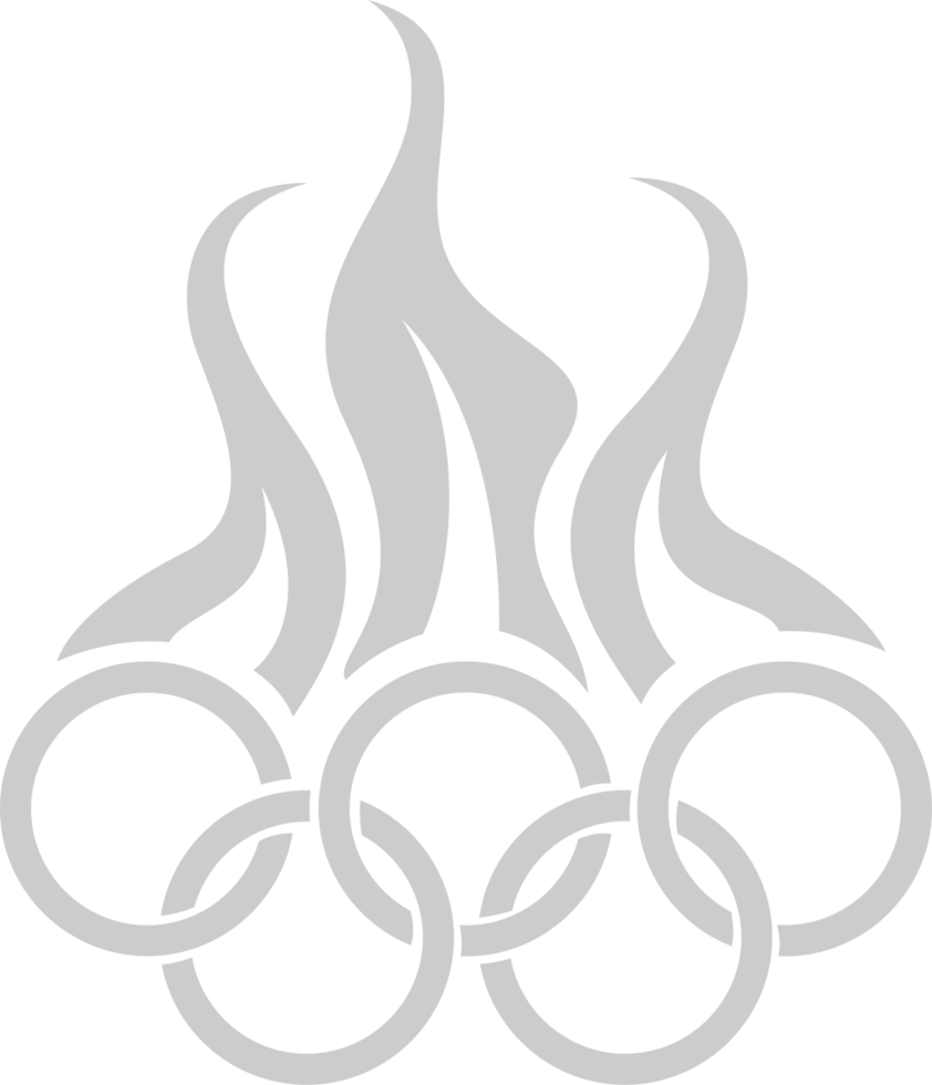 olympischer Ring in Flammen vektor