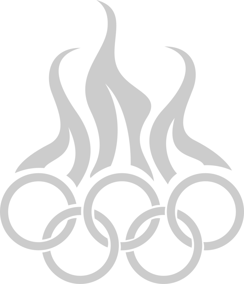 olympisk ring i brand vektor