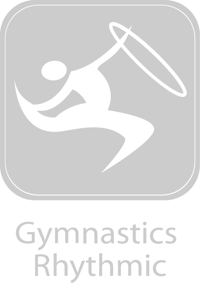 olympiska piktogram gymnastiska rytmer vektor