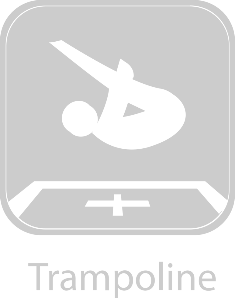 olympisches Piktogramm Trampolin vektor