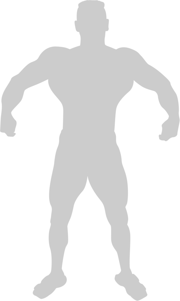 Muskel Männer Silhouette vektor