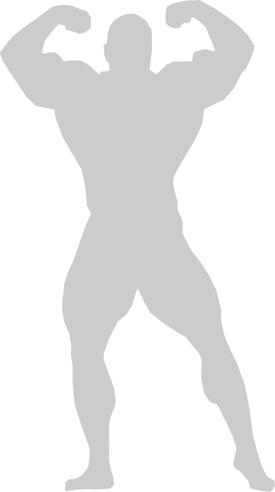 Muskel Männer Silhouette vektor