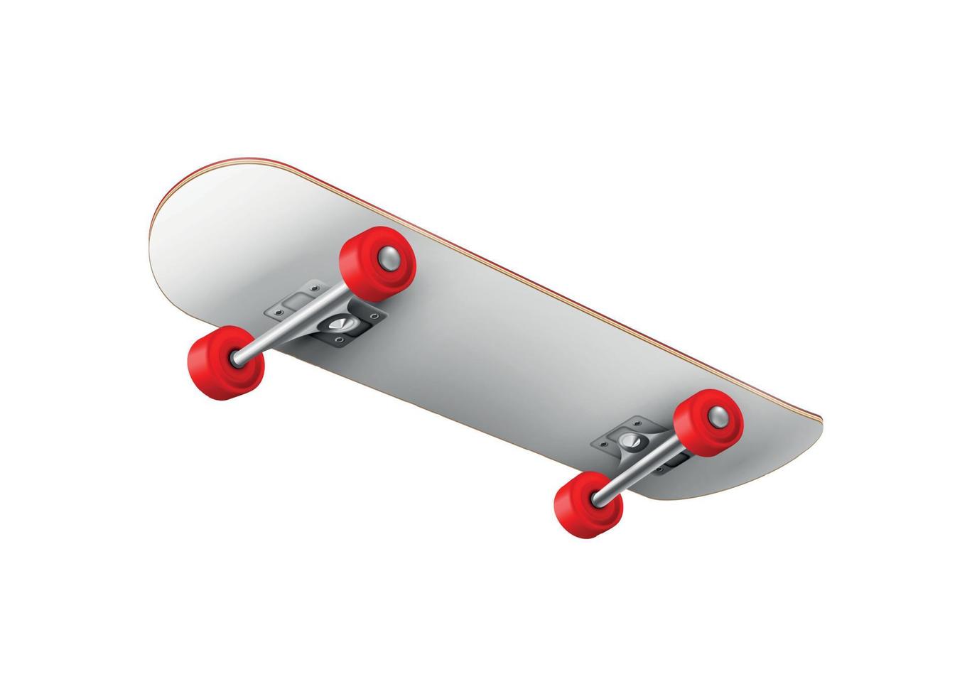flygande vit skateboardkomposition vektor