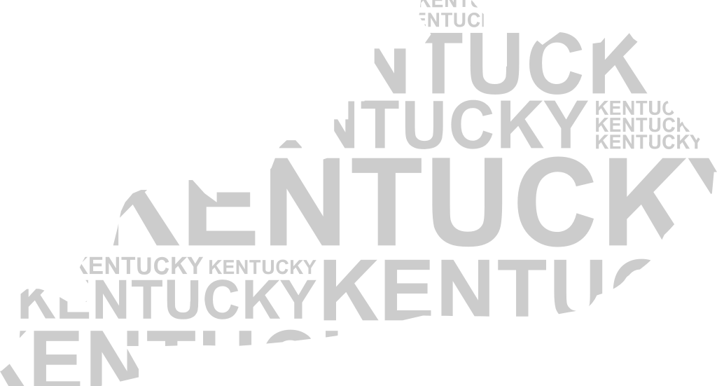 kentucky Karta typografi vektor