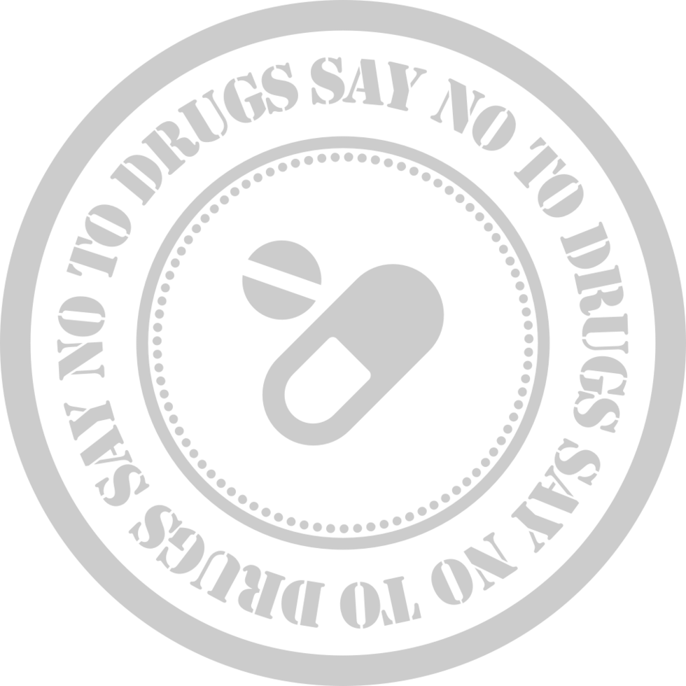 Briefmarke sagen Nein zu Droge vektor