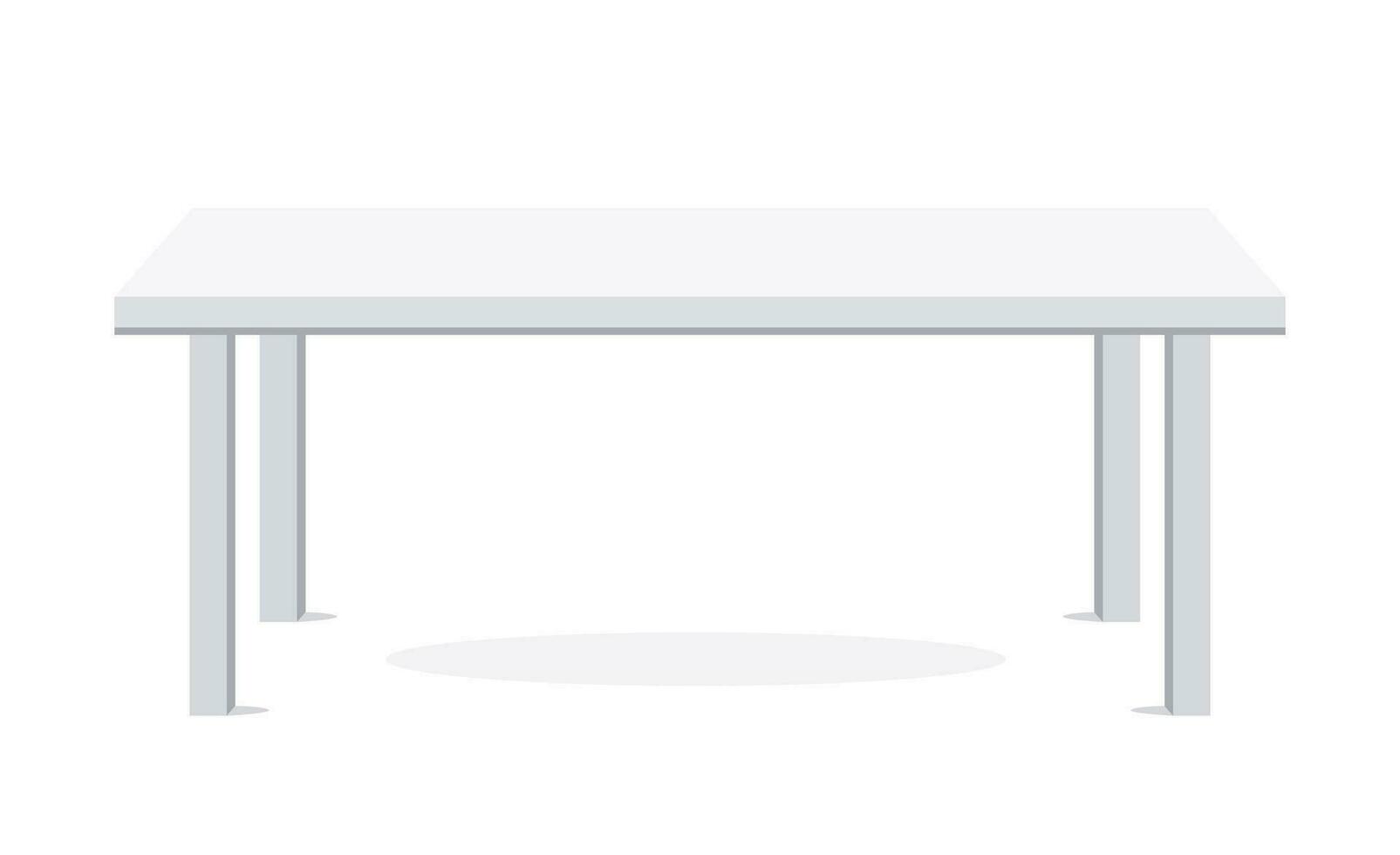 modern minimalistisk tabell, perfekt för interiör design teman, möbel kataloger, och Hem dekor visuella vektor