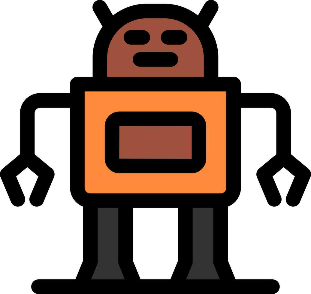 Roboter kreatives Icon-Design vektor