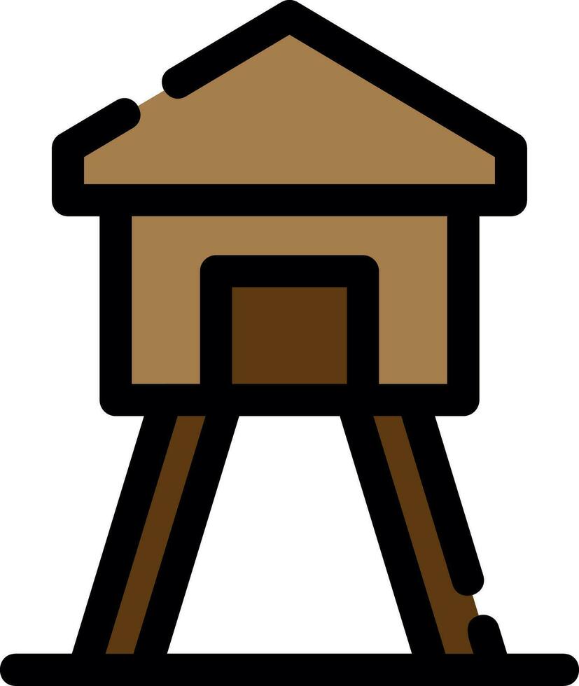 Wachturm kreatives Icon-Design vektor