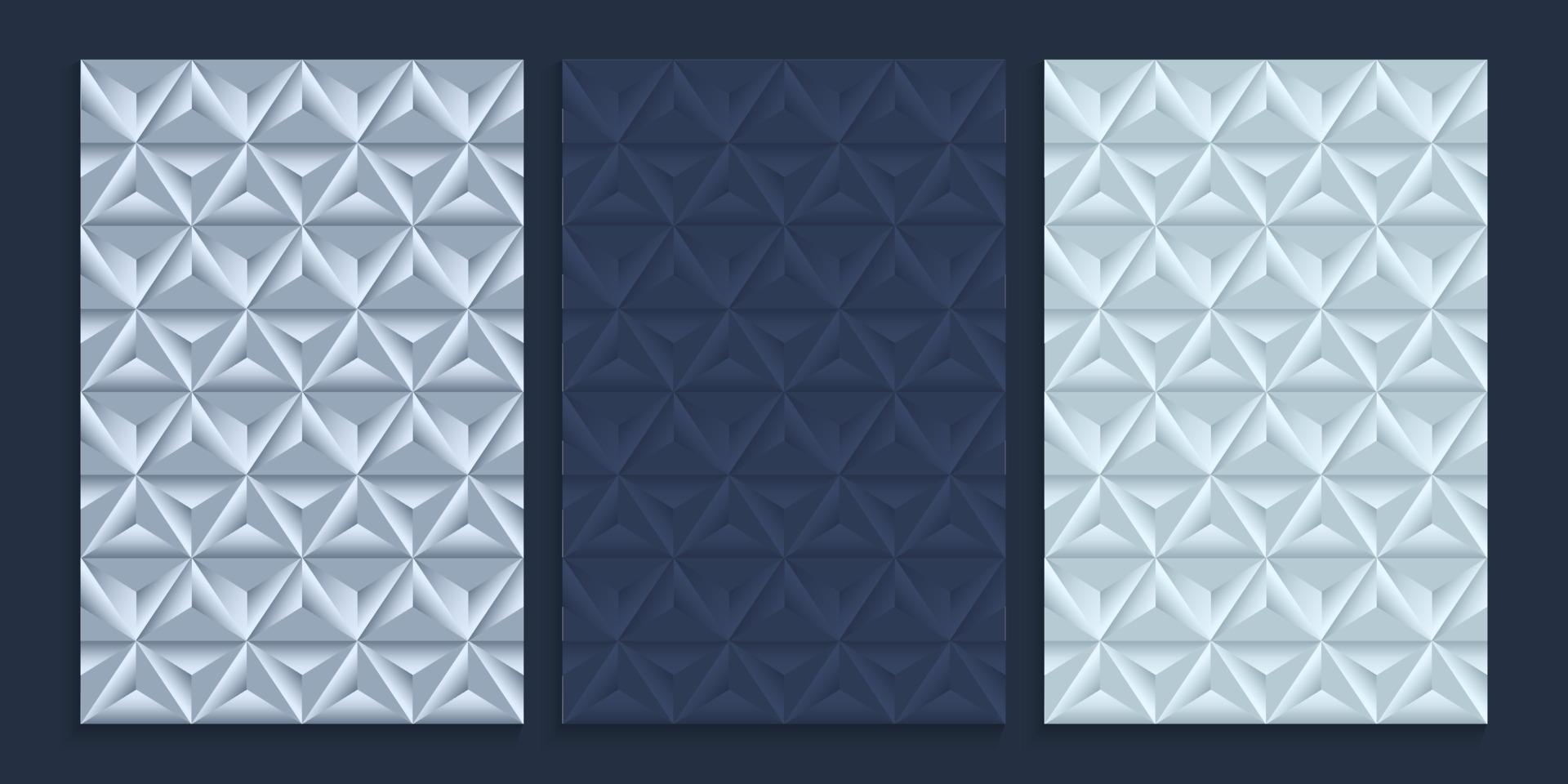 nahtloses Muster-Cover-Design in Metallic-Silber-Farbe vektor