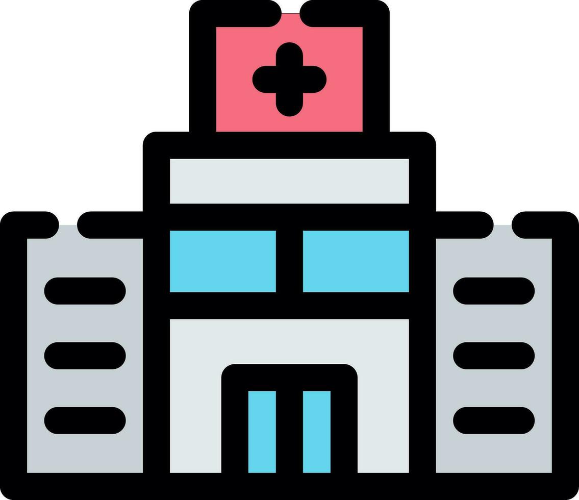 Krankenhaus kreatives Icon-Design vektor