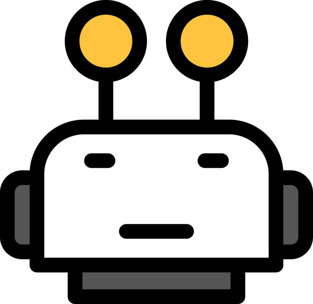Roboter Gesicht kreativ Symbol Design vektor