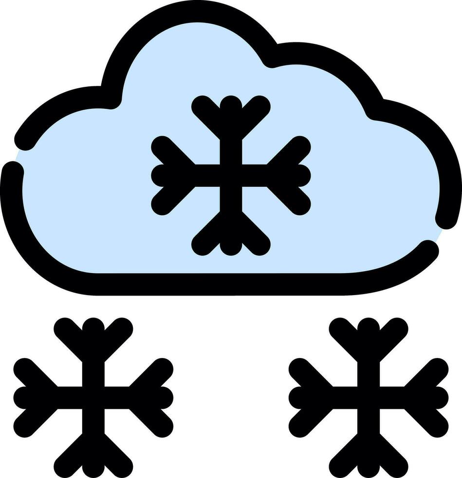 schneebedeckt kreativ Symbol Design vektor