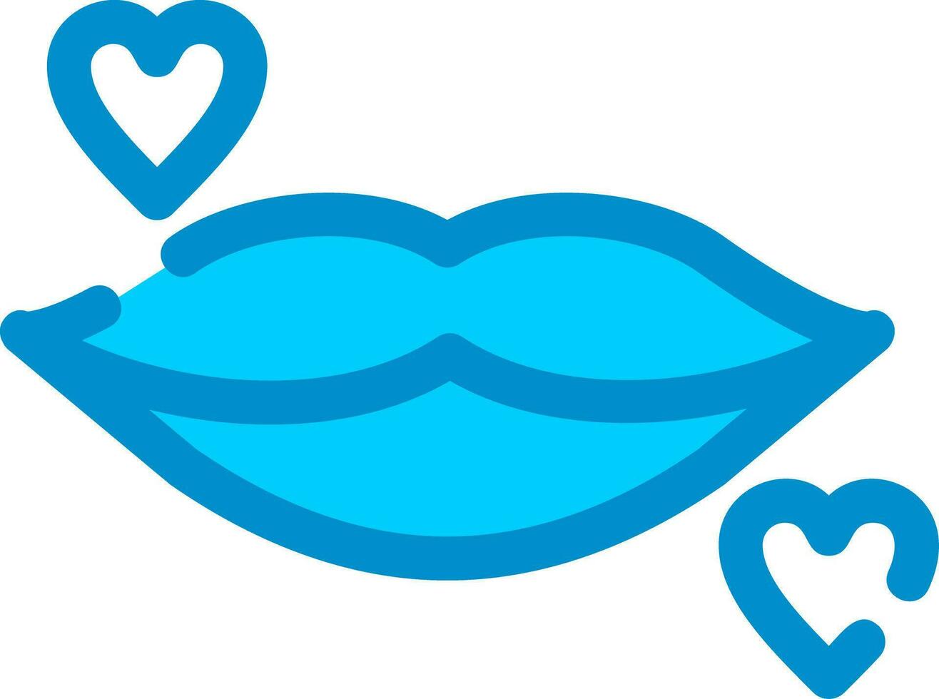 Lippen kreatives Icon-Design vektor