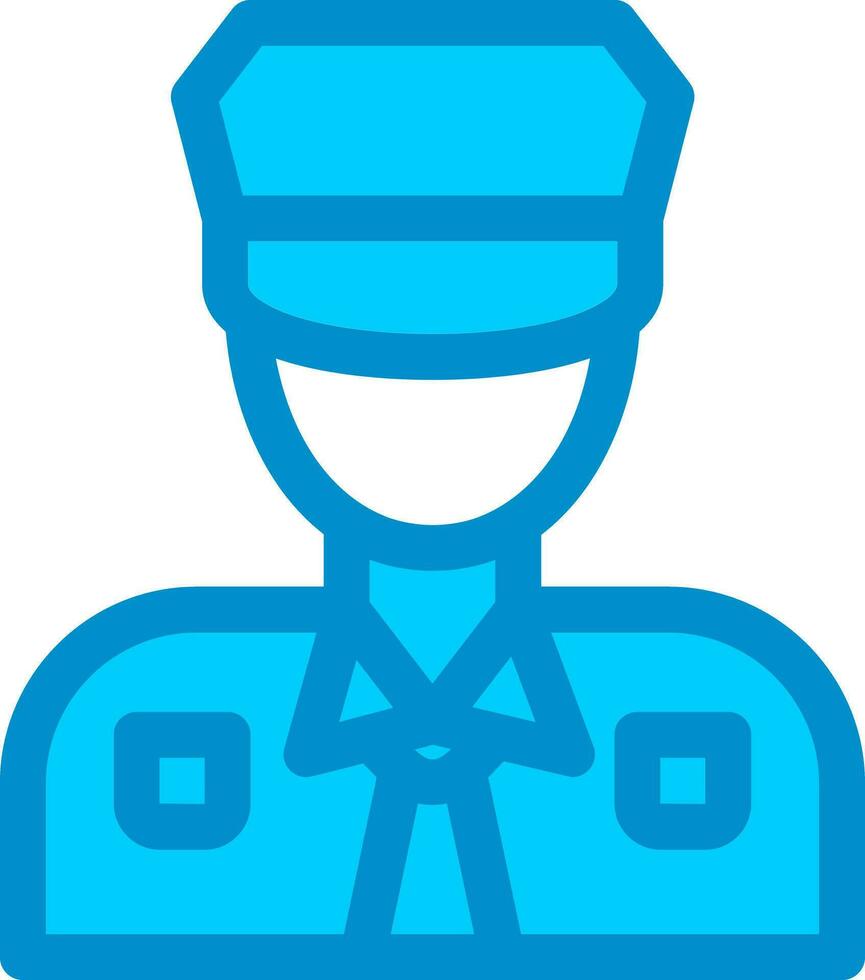 Polizist kreatives Icon-Design vektor